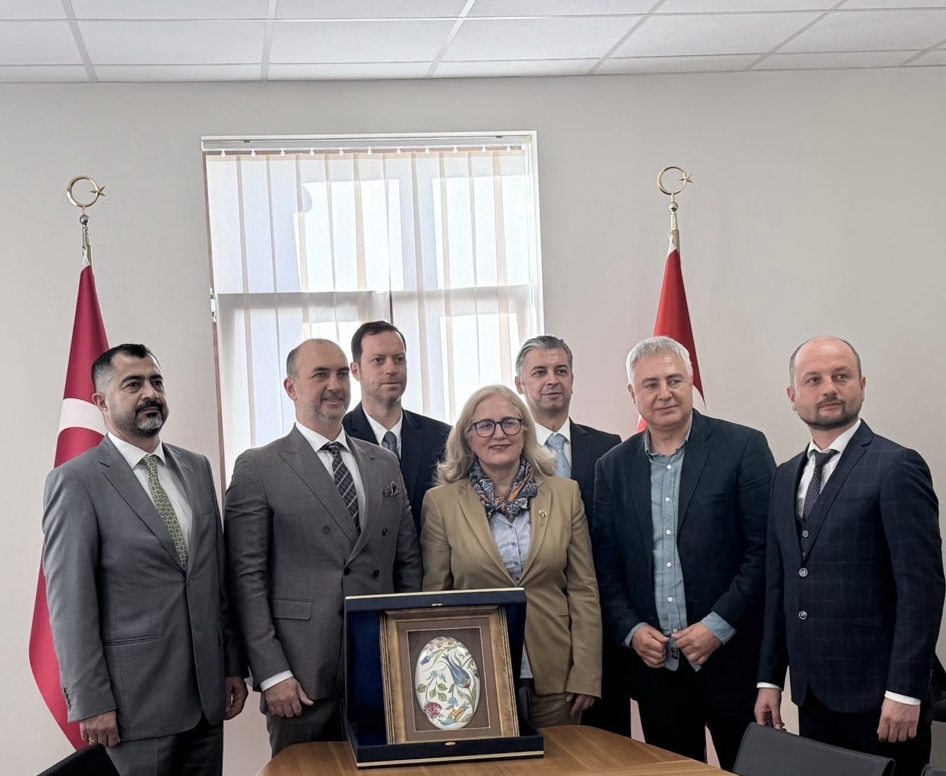 The meeting with TUSİB representatives at the Turkish Embassy in Kyiv