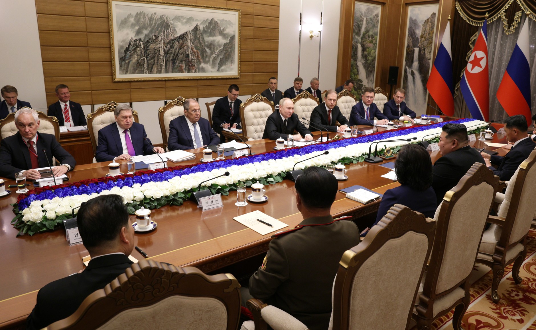 Talks between the Russian and North Korean delegations (archive)