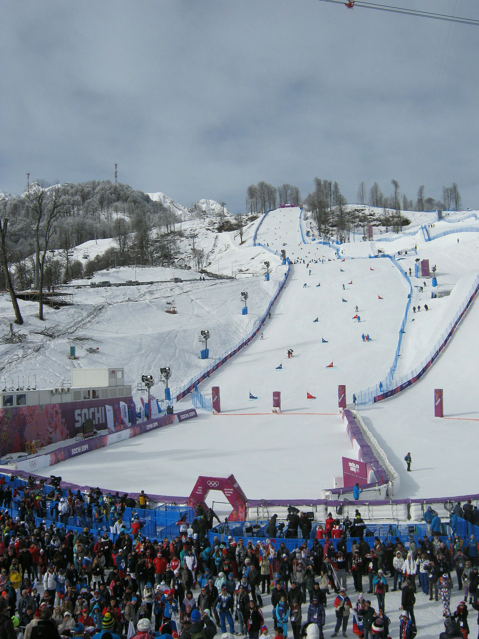 Snowboard course at Rosa Khutor Extreme Park during the 2014 Sochi Winter Olympics (archive)