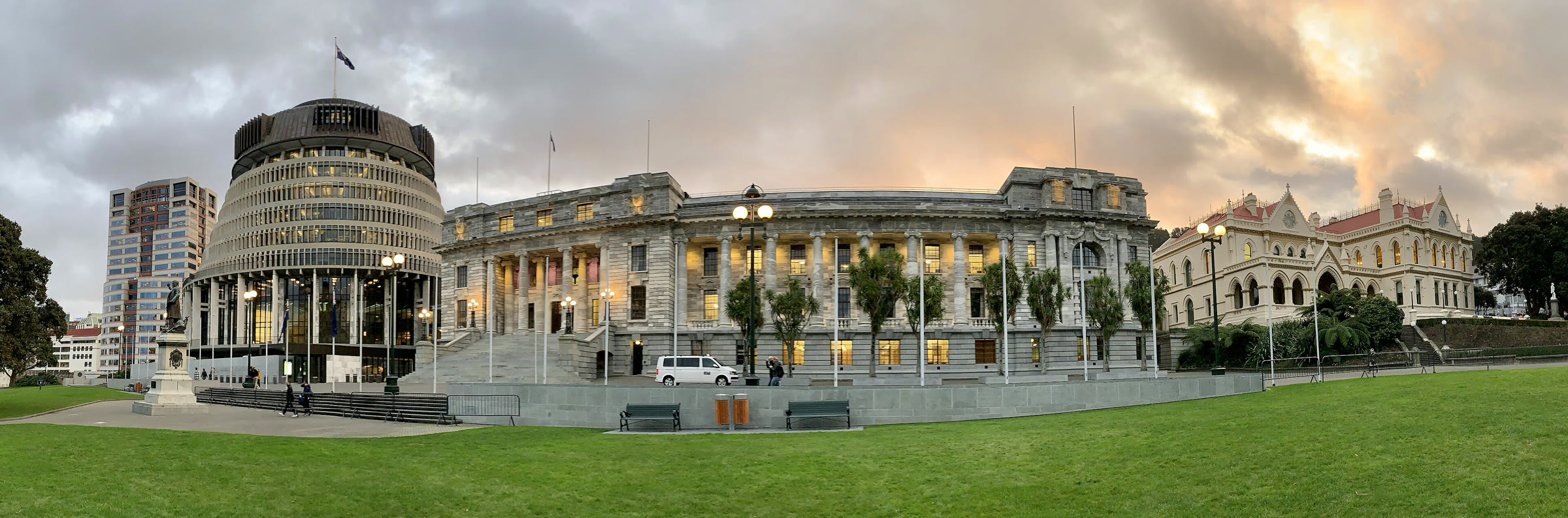 The parliamentary complex in Wellington