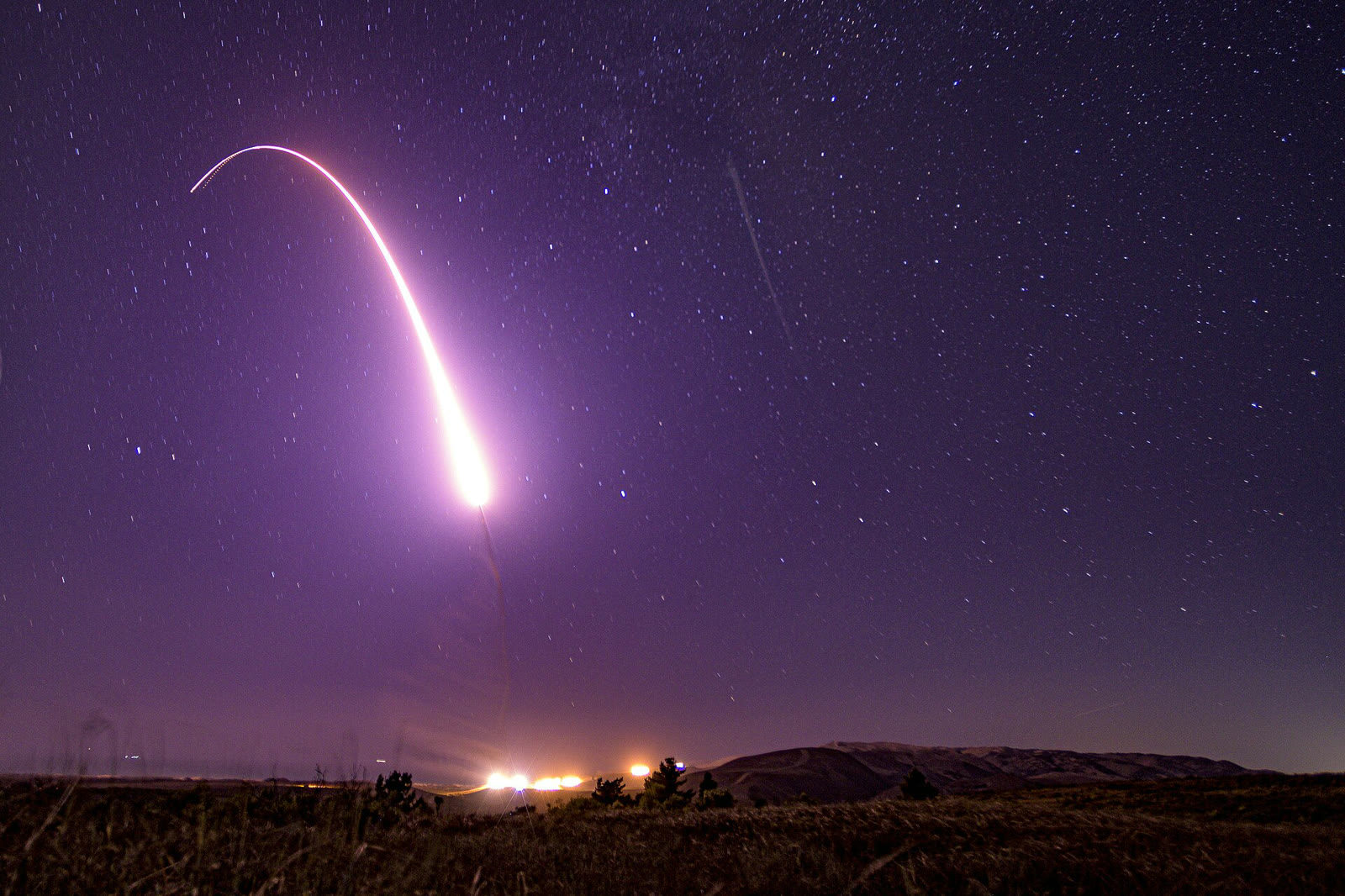 Испытательный пуск американской МБР Minuteman III (архив)