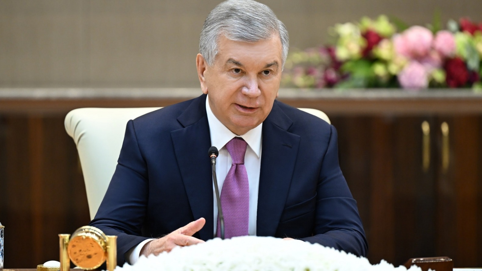 Özbekistan Cumhurbaşkanı Şevket Mirziyoyev