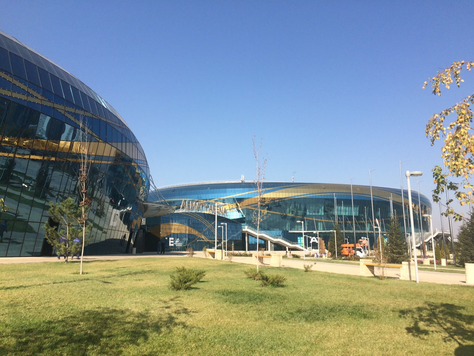 Almatı'daki buz sarayı "Almaty Arena" (arşiv)