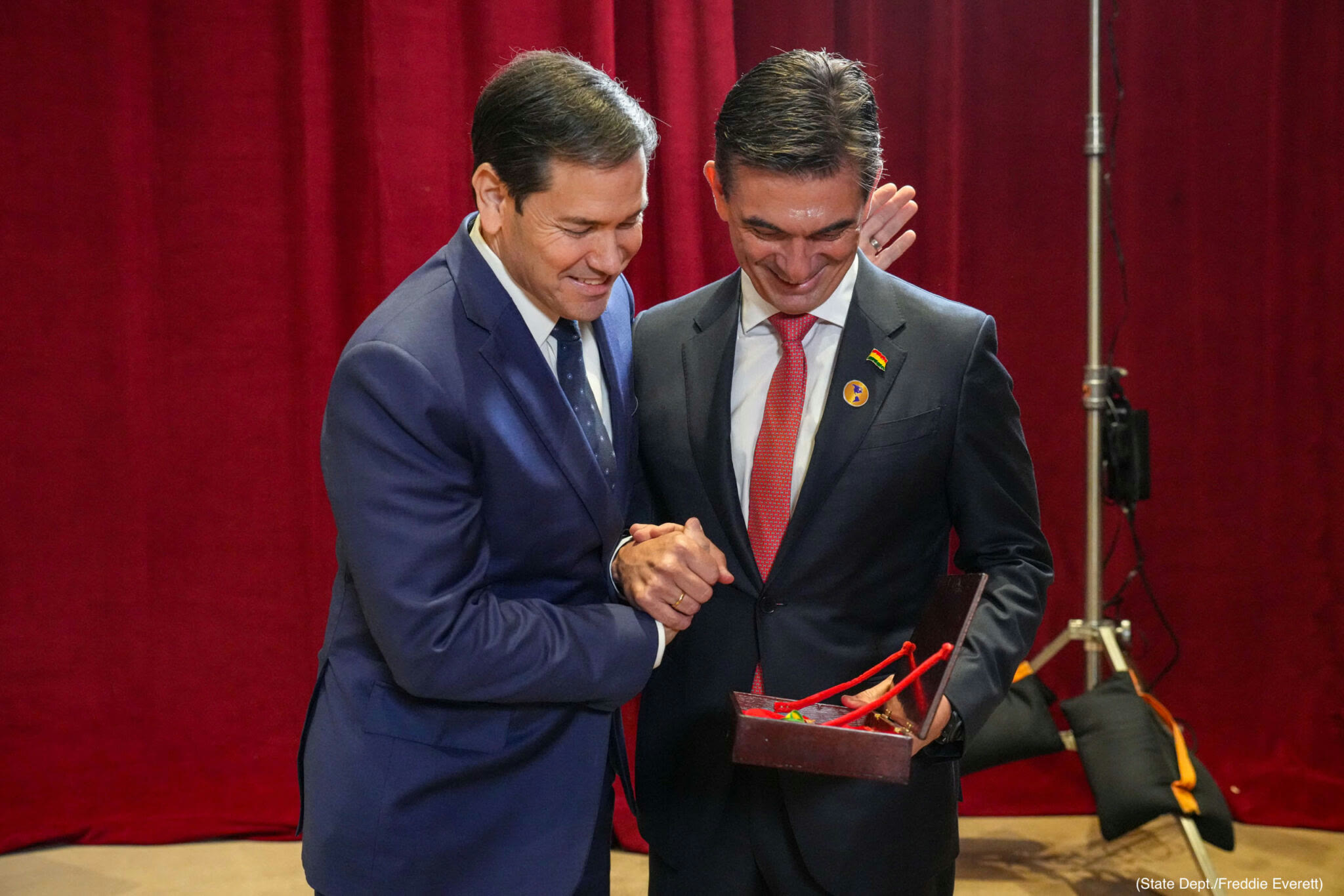 G20 Dışişleri Bakanları Toplantısı'na ev sahipliği yapan ABD Dışişleri Bakanı Marco Rubio (solda) (arşiv)