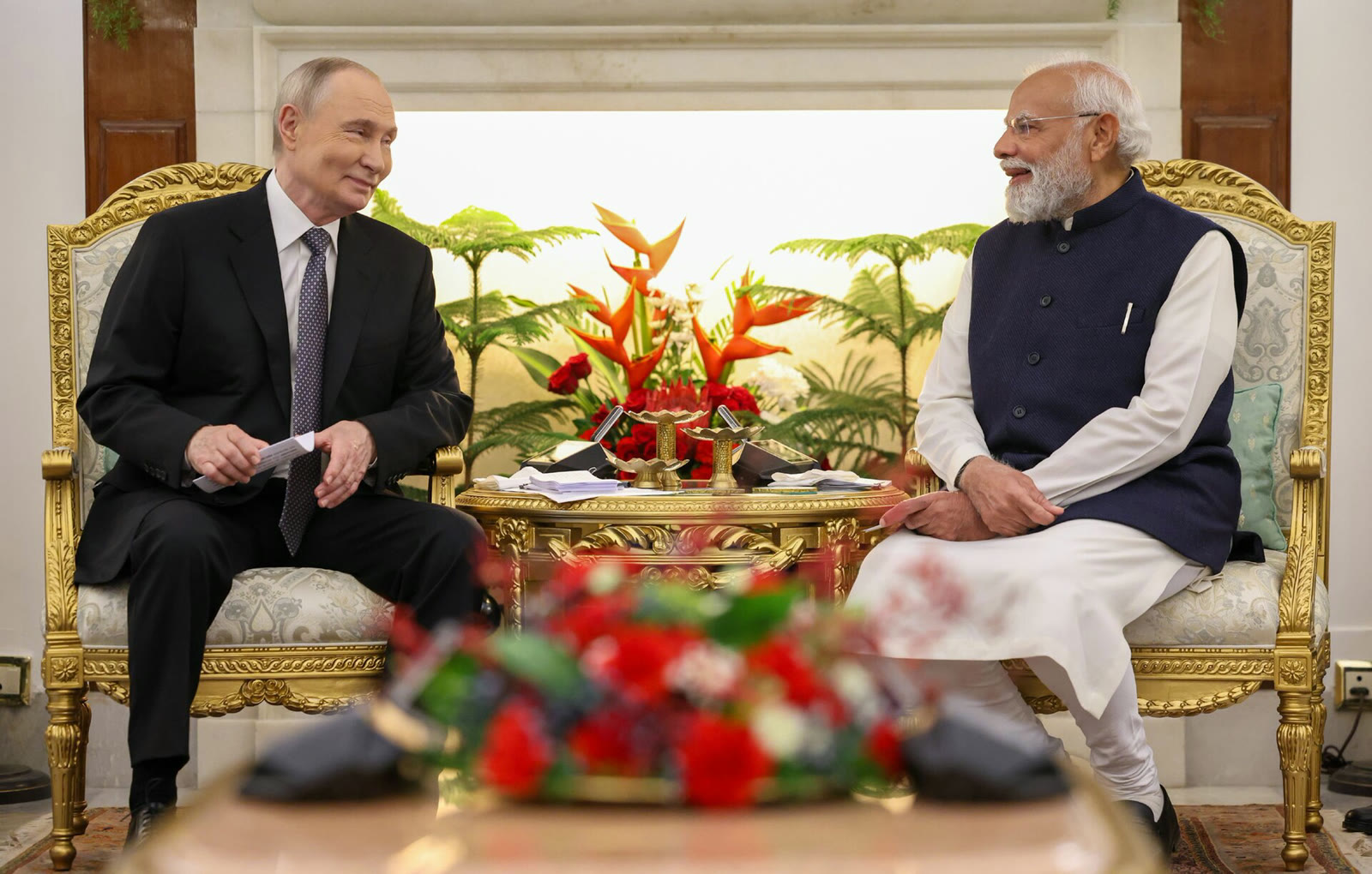 Rusya Devlet Başkanı Putin ile Hindistan Başbakanı Modi, Yeni Delhi'de (arşiv)