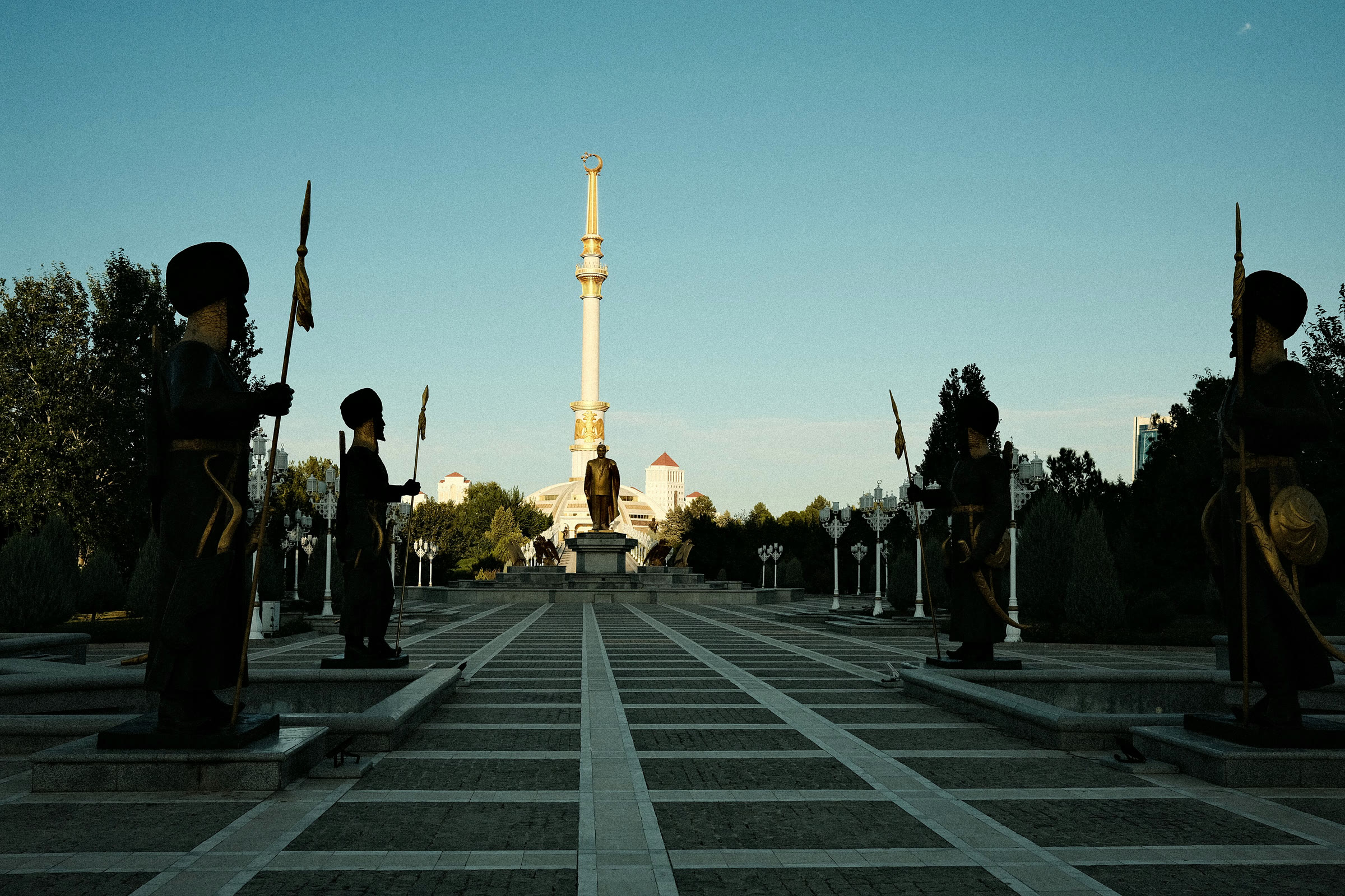 The Independence Monument in Ashgabat