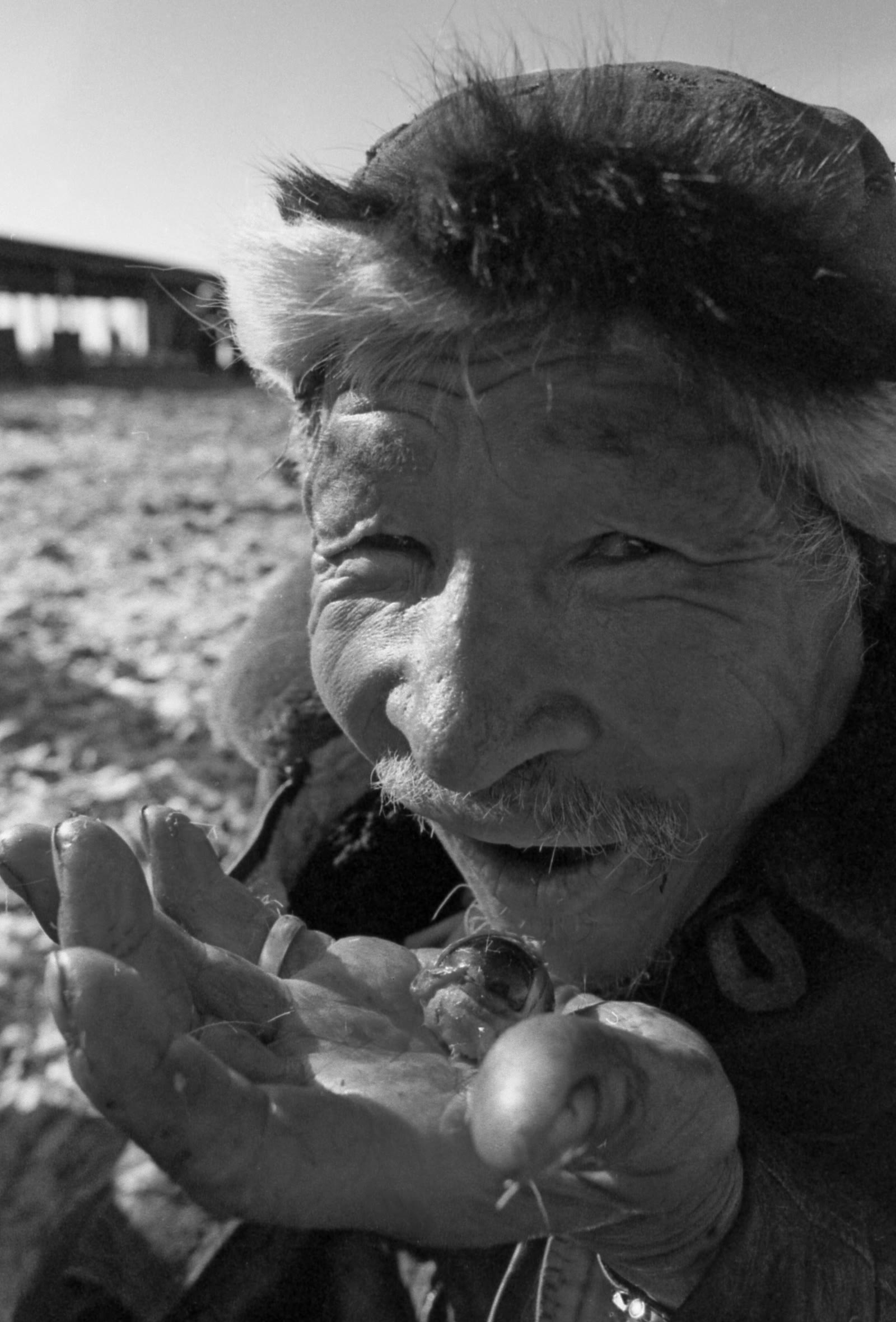 Оленевод в Чукотке (1990 год, архив)