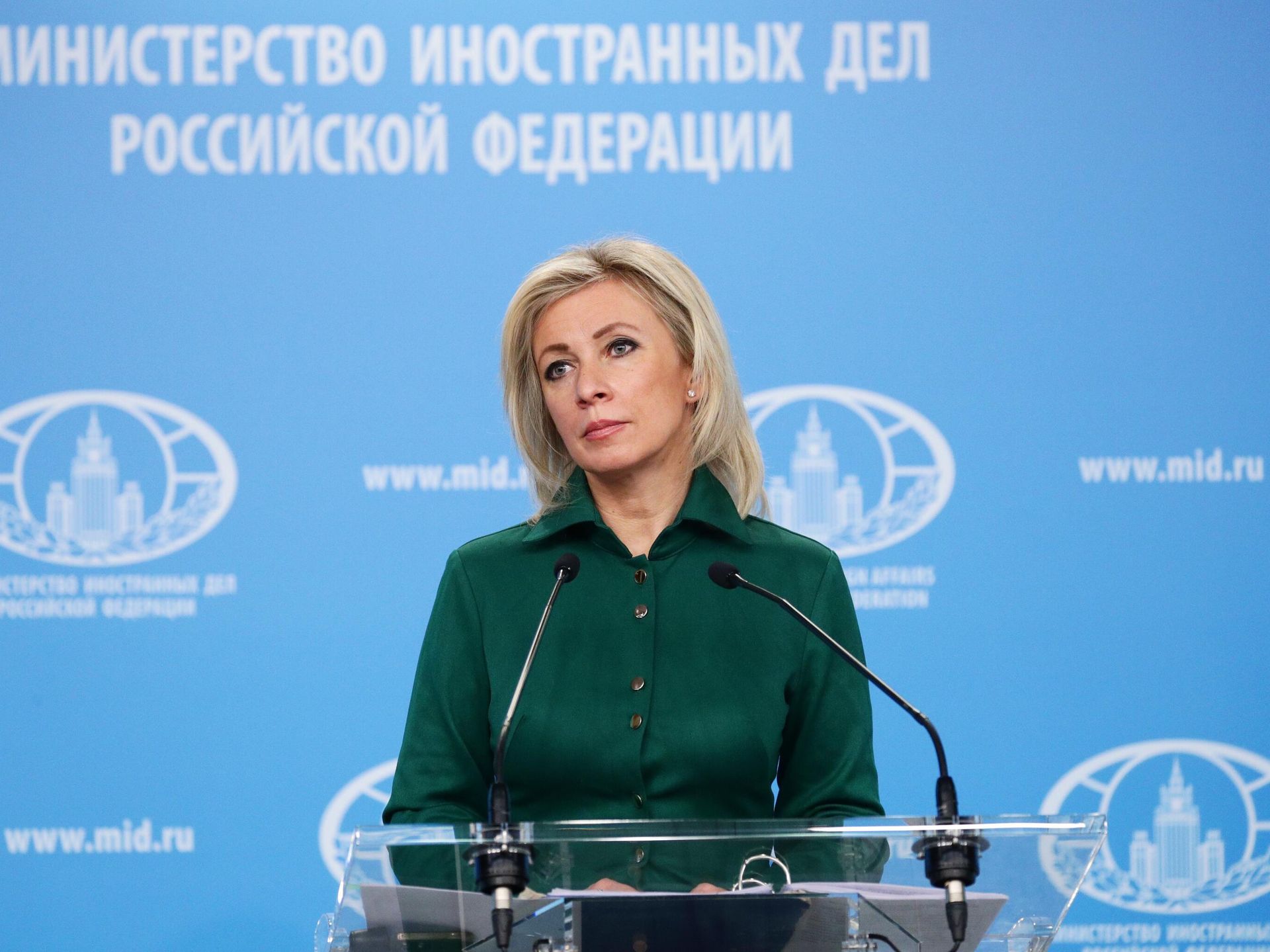 Maria Zakharova, spokeswoman for Russia’s Foreign Ministry (archive)