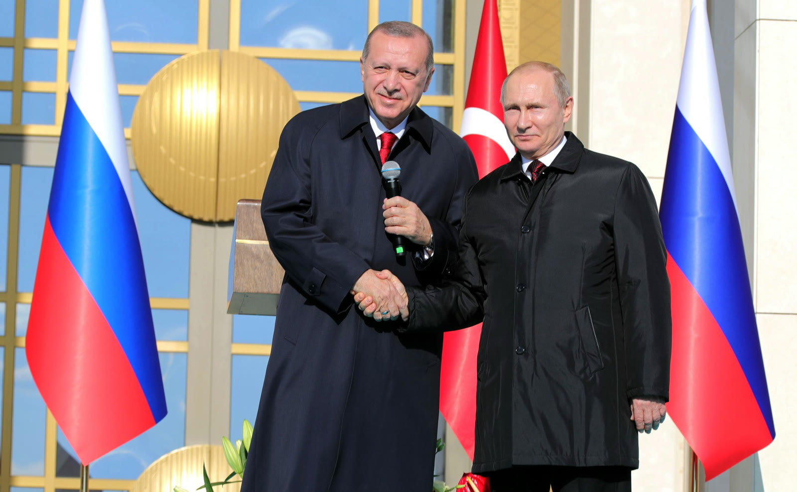 Erdoğan ve Putin, Akkuyu'nun temel atma töreninde (arşiv, 2018)