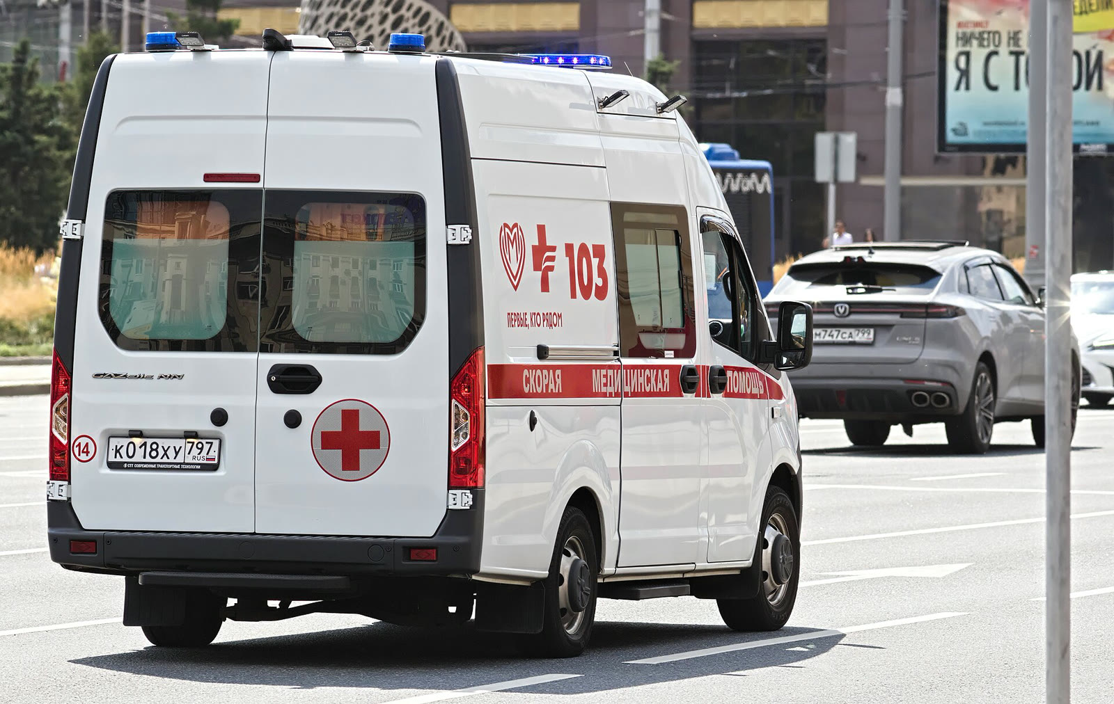 An ambulance in Moscow