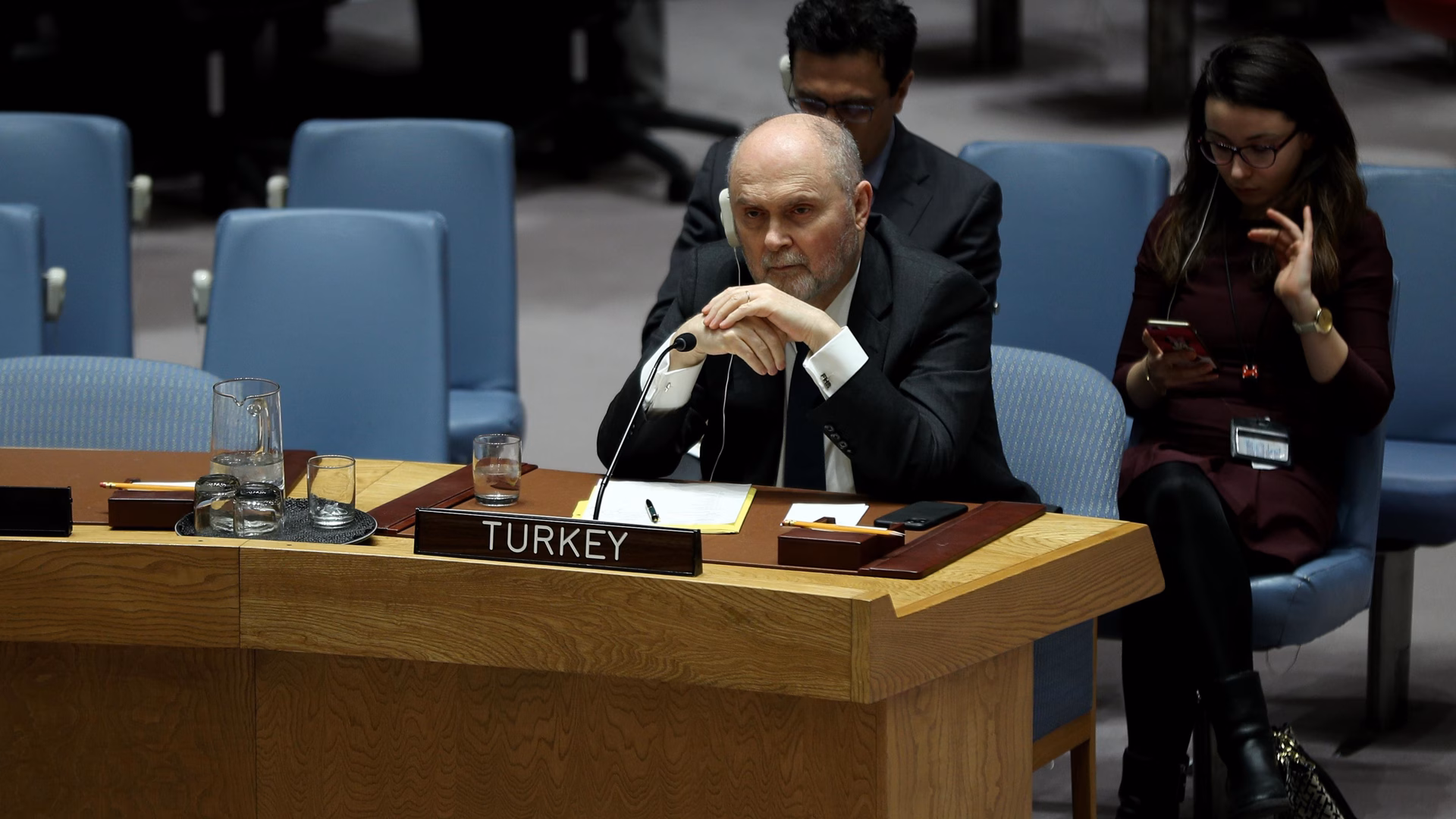 Feridun Sinirlioğlu at the UN Security Council (AA archive)