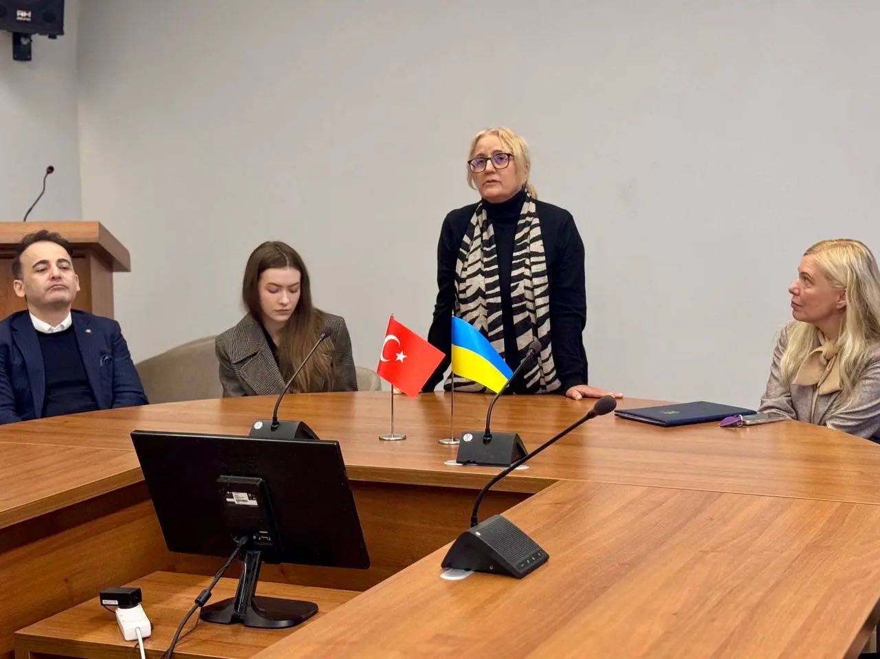 The meeting at Uzhhorod National University